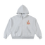 Fleeced Full-Zip Boxy Hoodie