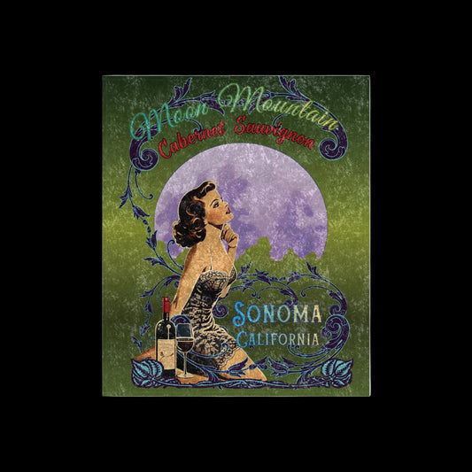 MOON MOUNTAIN CABERNET CRUSHED VELVET BLANKET