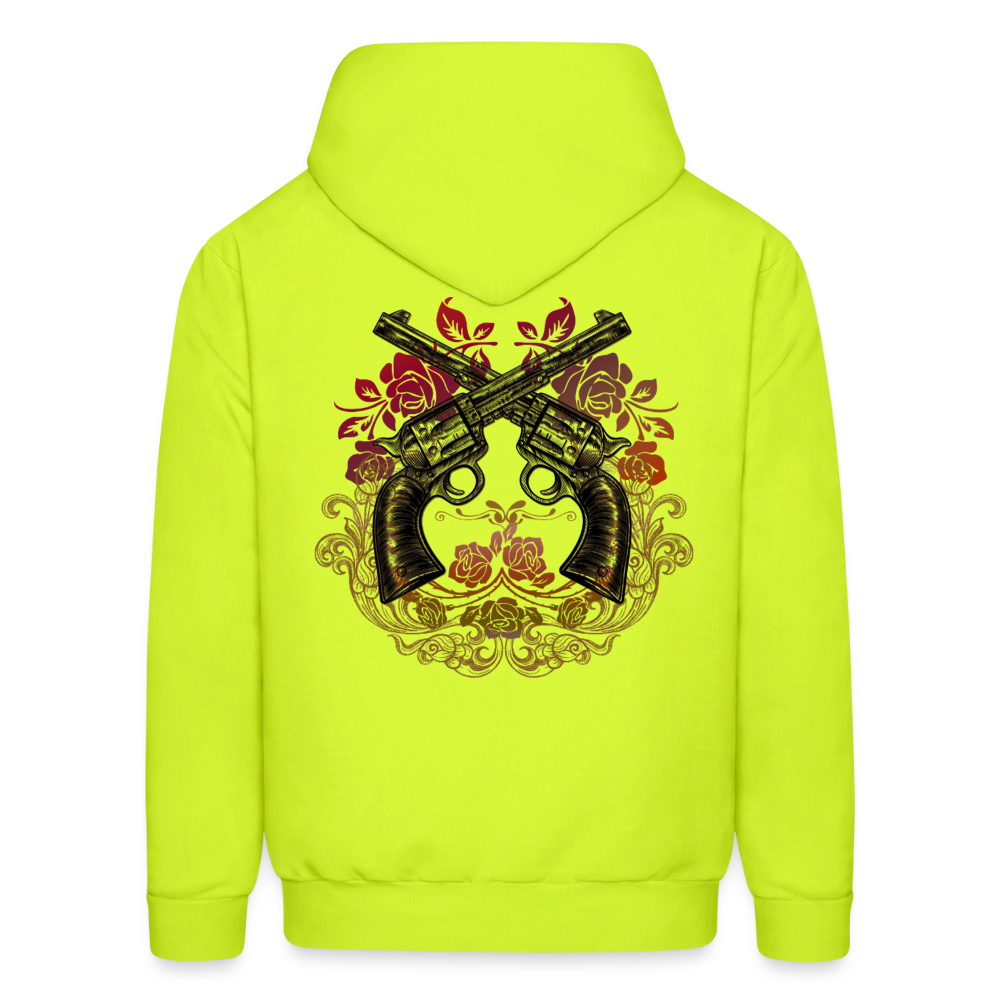 California Cowgirl Men’s Hoodie - safety green
