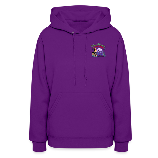 MOON MOUNTAIN CABERNET PINUP Women's Hoodie - purple