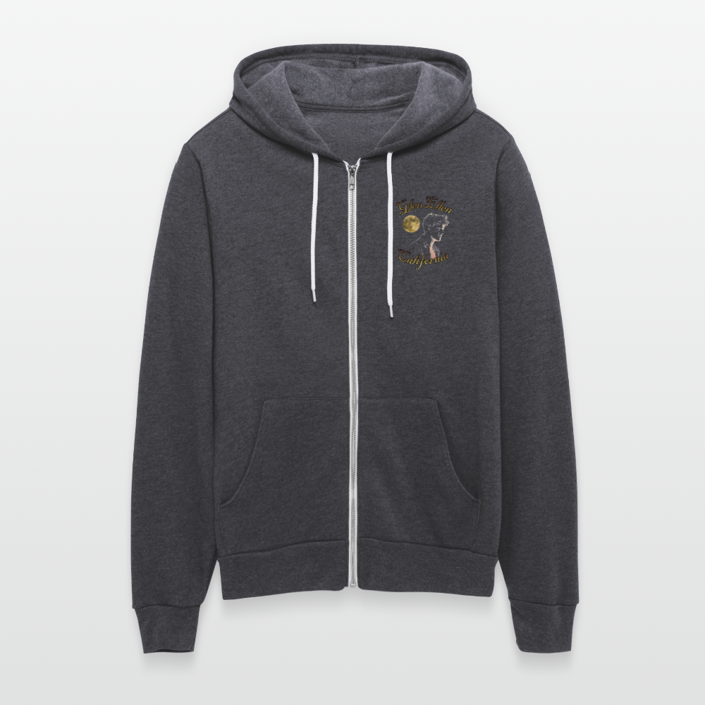 JACK LONDON "INTO THE WILD" Full Zip Hoodie - charcoal grey