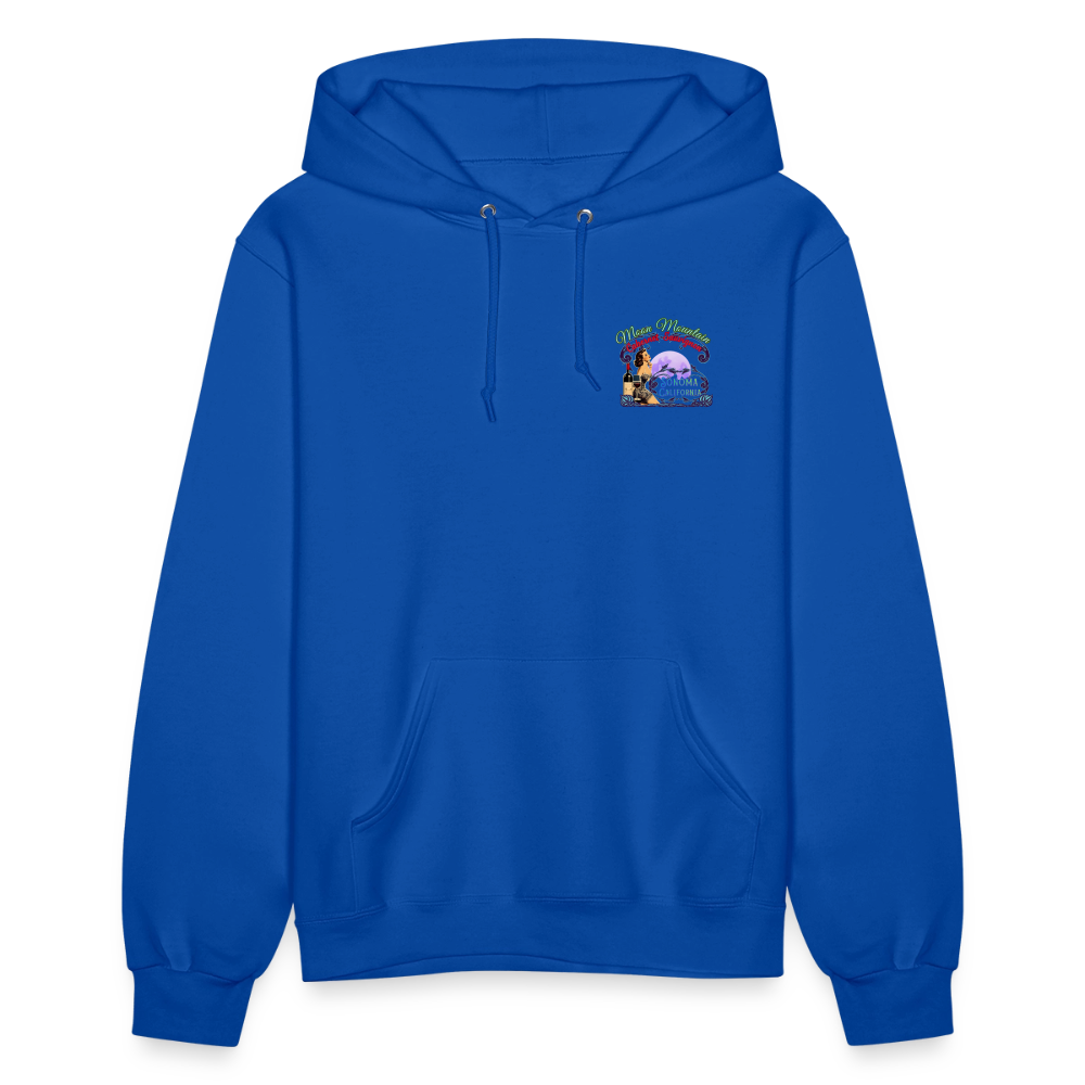 MOON MOUNTAIN CABERNET PINUP Women's Hoodie - royal blue