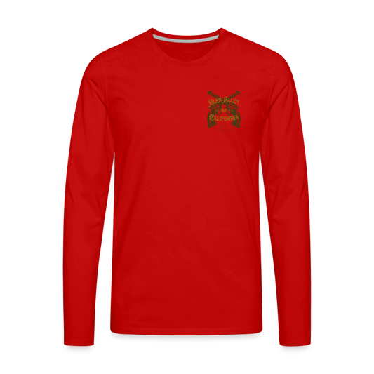 GLEN ELLEN OUTLAW SILHOUETTE Men's Long Sleeve T-Shirt - red