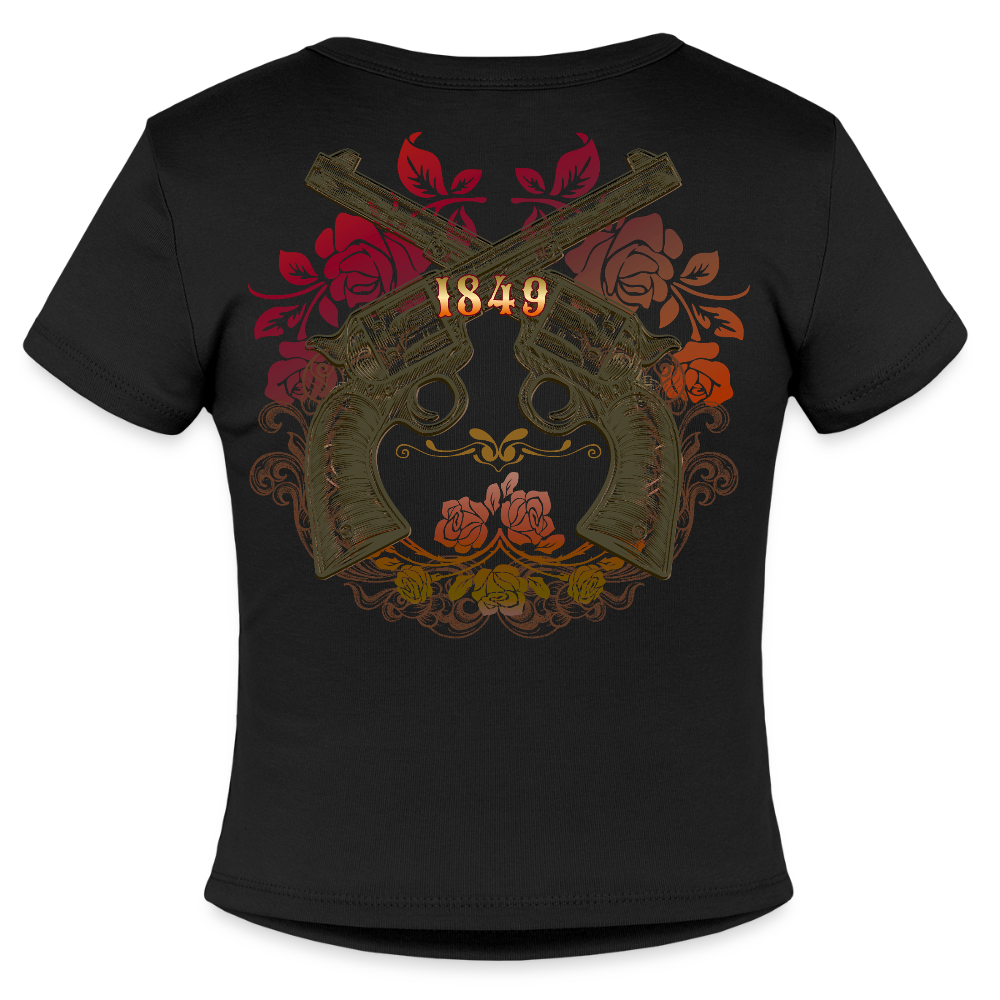 California Cowgirl Fitted Cotton/Poly T-Shirt - black