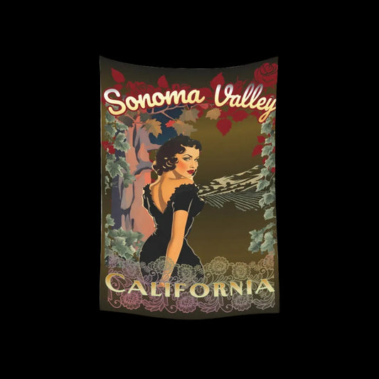 Sonoma Valley Pinup Tapestry 40"x 60"