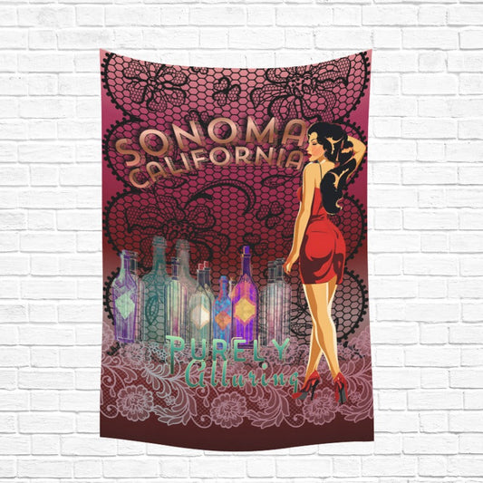 Sonoma Wine Purely Alluring Wall Tapestry 40"x 60" - Decorative Tapestries from Artsadd