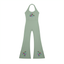 Grafitti Rose Women’s Halter Flared Jumpsuit