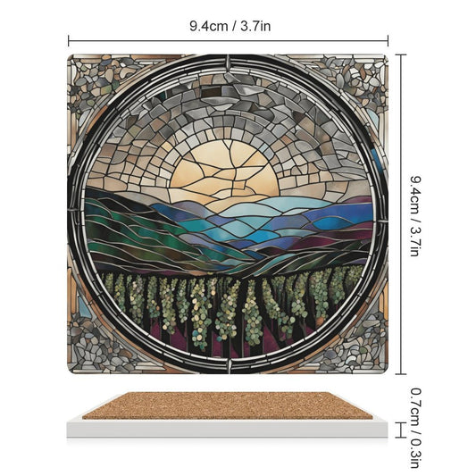 MOSAIC VINEYARD CERAMIC COASTER