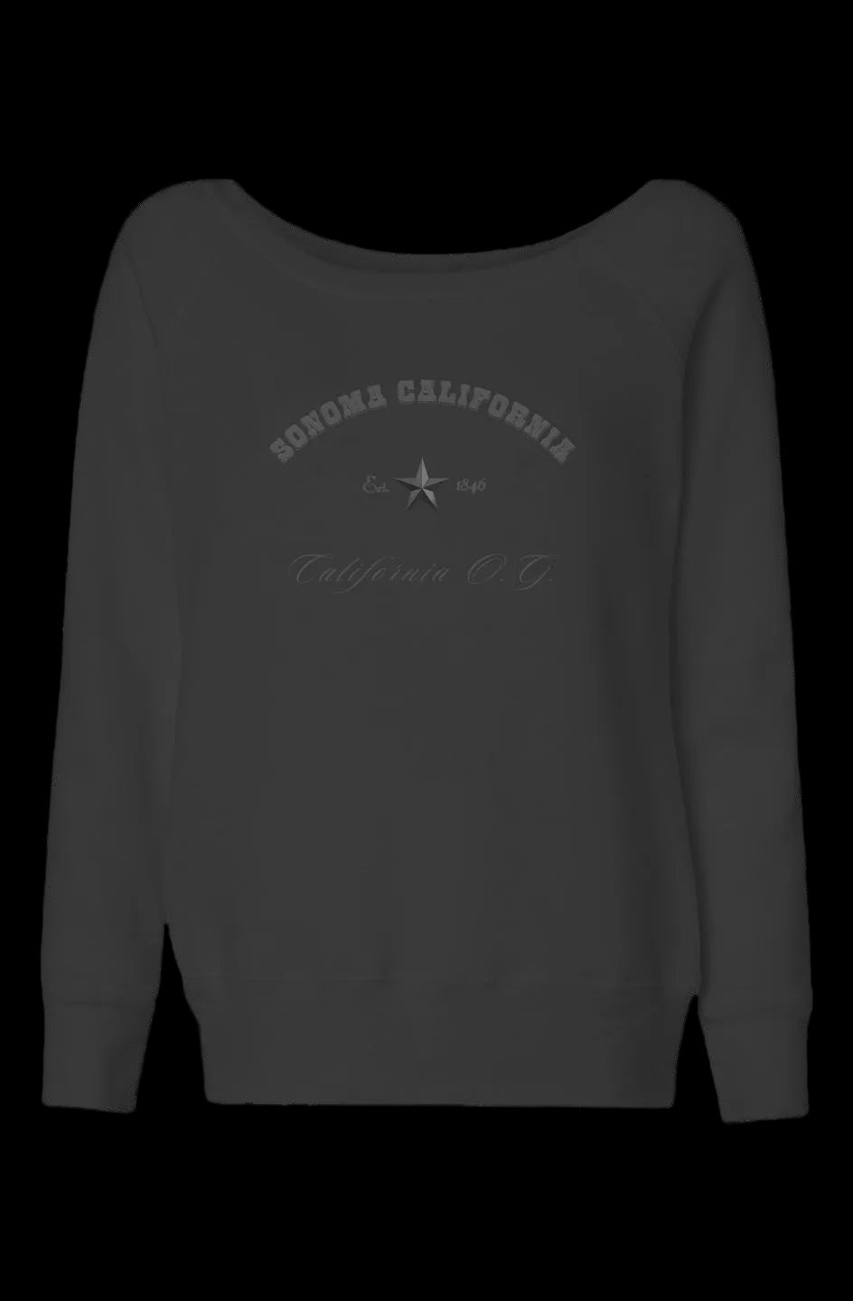 Womens Wide Neck Sweatshirt