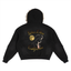Sun Fade Boxy Detachable Fur Hoodie