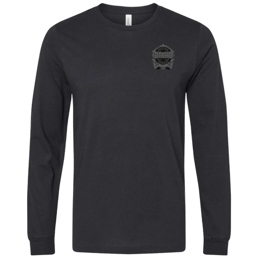 GLEN ELLEN VINTAGE EMBLEM-GRAY LONG SLEEVE MEN'S T-SHIRT