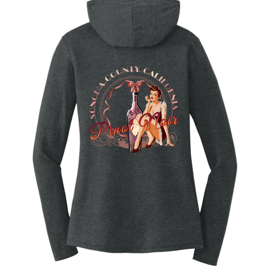 Sonoma Pinot Pinup Women's Hoodie Sweatshirt
