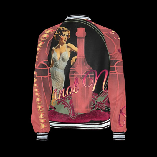 Spnoma Vintage Pinup Pinot Noir BomberJacket