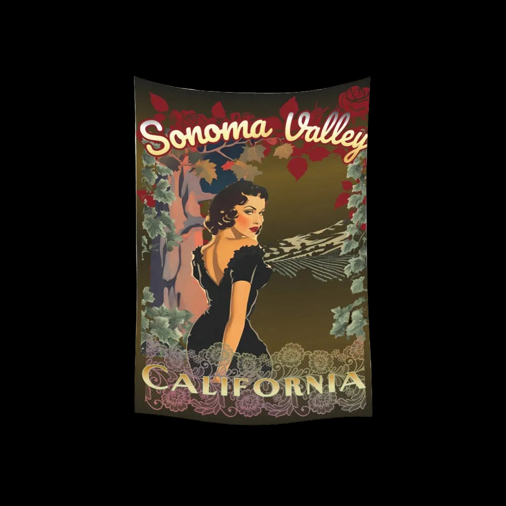 Sonoma Valley Pinup Tapestry 40"x 60"