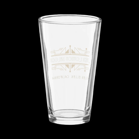 Jack London Saloon Art Deco Logo Pint glass - Sonoma Rebel