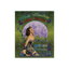 Sonoma Rebel Moon Mountain Cabernet crushed velvet blanket with pinup, moon, and vineyard design. 50" x 60".