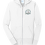 Sonoma Rebel white cotton blend full-zip hooded sweatshirt with