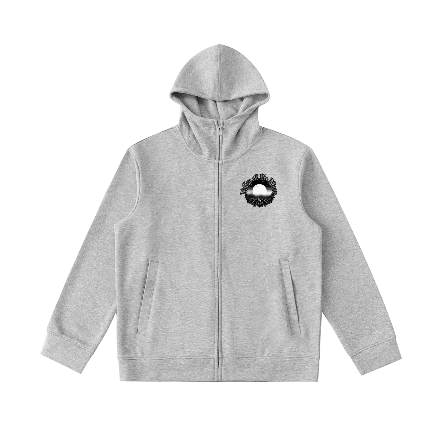 Essential Heavyweight High Neck  Zip-Up Hoodie
