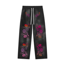Unisex Sunfade Wide Leg Fleece Sweatpants