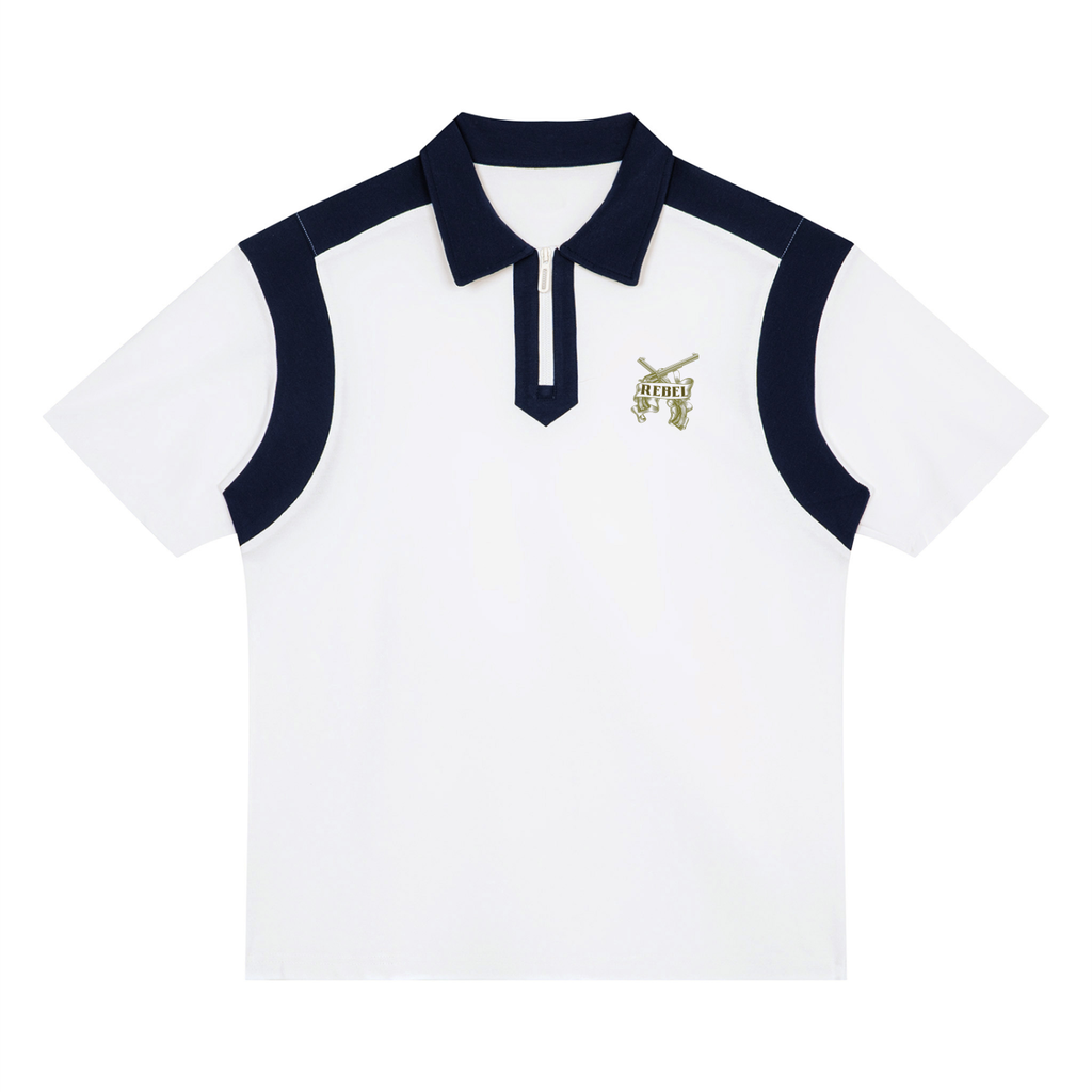 Quarter Zip Polo Shirt
