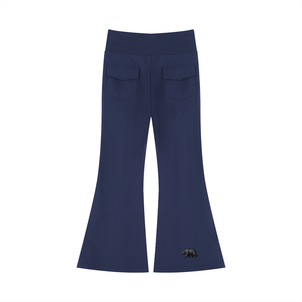 Women's Drawstring Flared Leg Pants