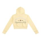 California O.G. Collegiate Women’s Slim Crop Full Zip Hoodie