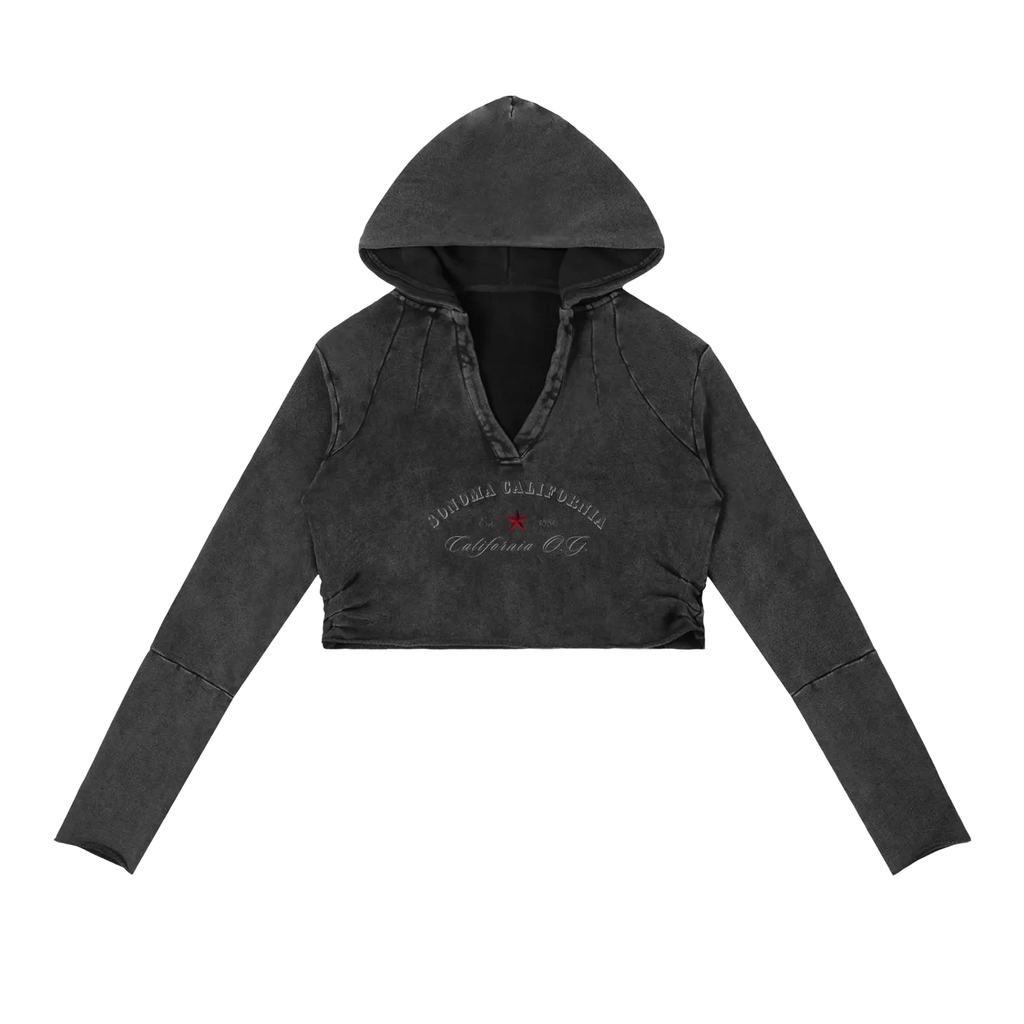 California O.G. Vintage Washed Raw Edge Hoodie
