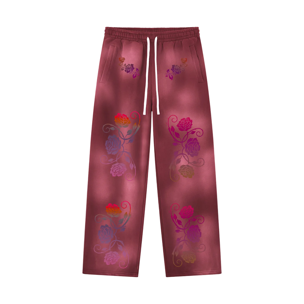 Unisex Sunfade Wide Leg Fleece Sweatpants