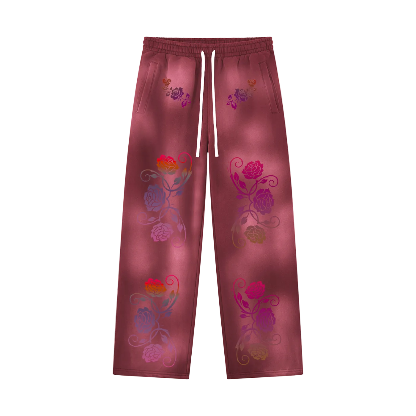 Unisex Sunfade Wide Leg Fleece Sweatpants