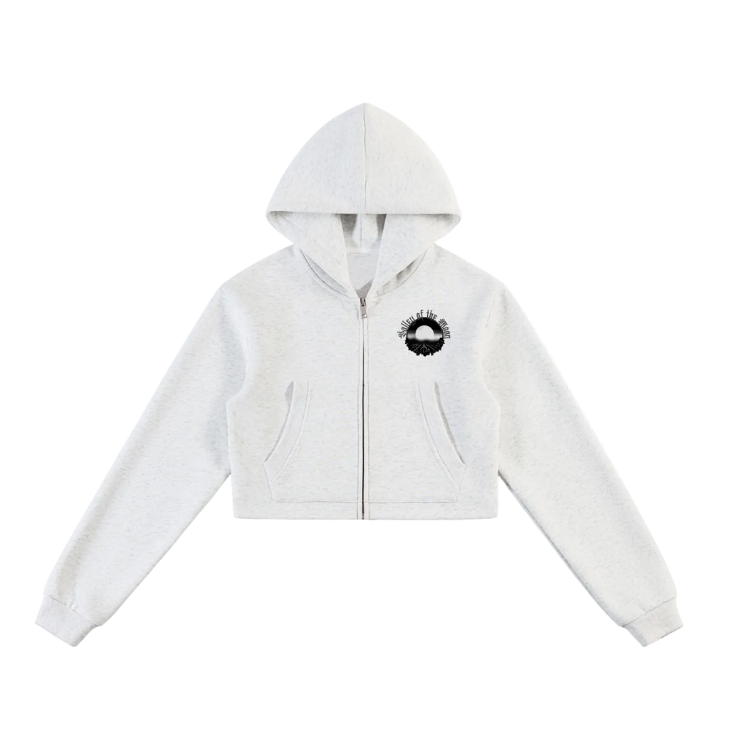 Valley of the Moon Women's Cropped Zip-Up Hoodie