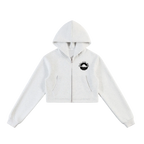 Valley of the Moon Women's Cropped Zip-Up Hoodie