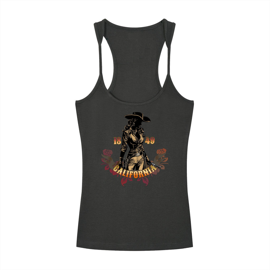 Vintage Outlaw Ribbed Women's Racerback Tank Top