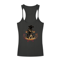 California Outlaw Ribbed Women's Racerback Tank Top