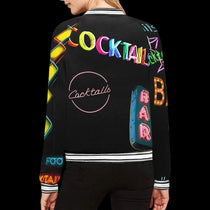 Vintage Neon Cocktails Bomber Jacket
