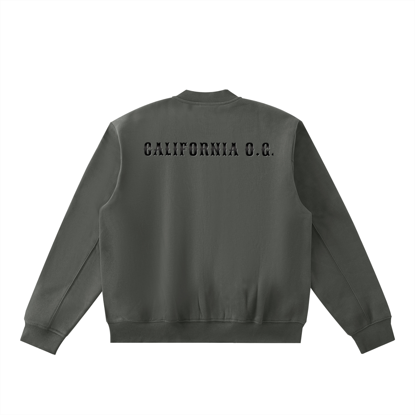 California O.G. Essential Zip-Up Fleeced Varsity Jacket