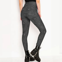 grey Women's High-Waist Legging