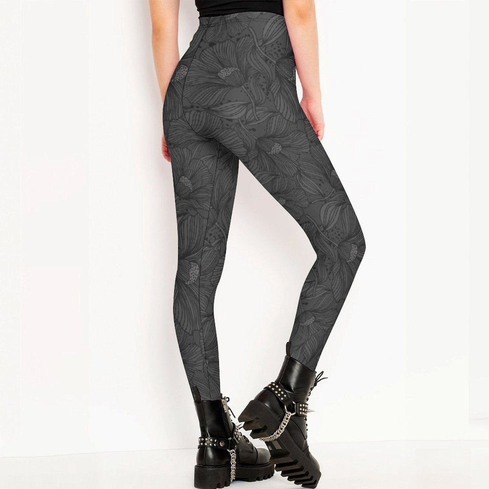grey Women's High-Waist Legging