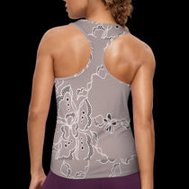 Rose Lace Women's Racerback Sports Top