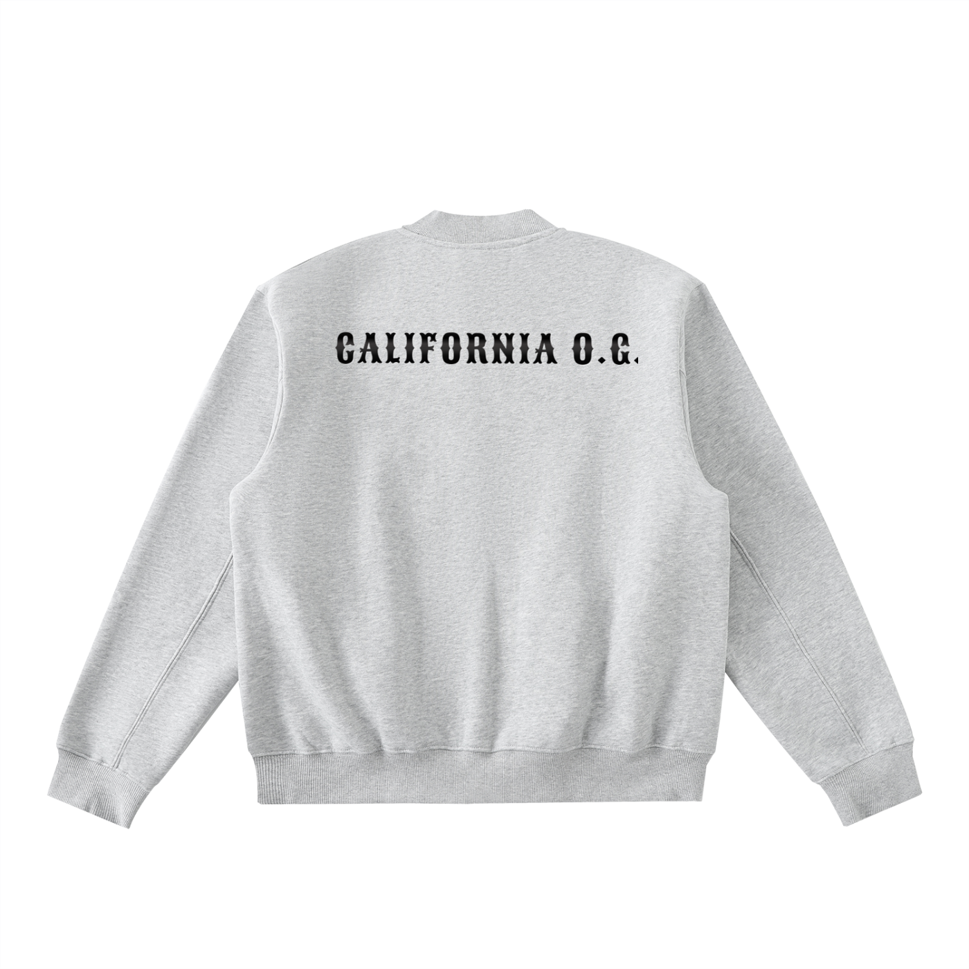 California O.G. Essential Zip-Up Fleeced Varsity Jacket
