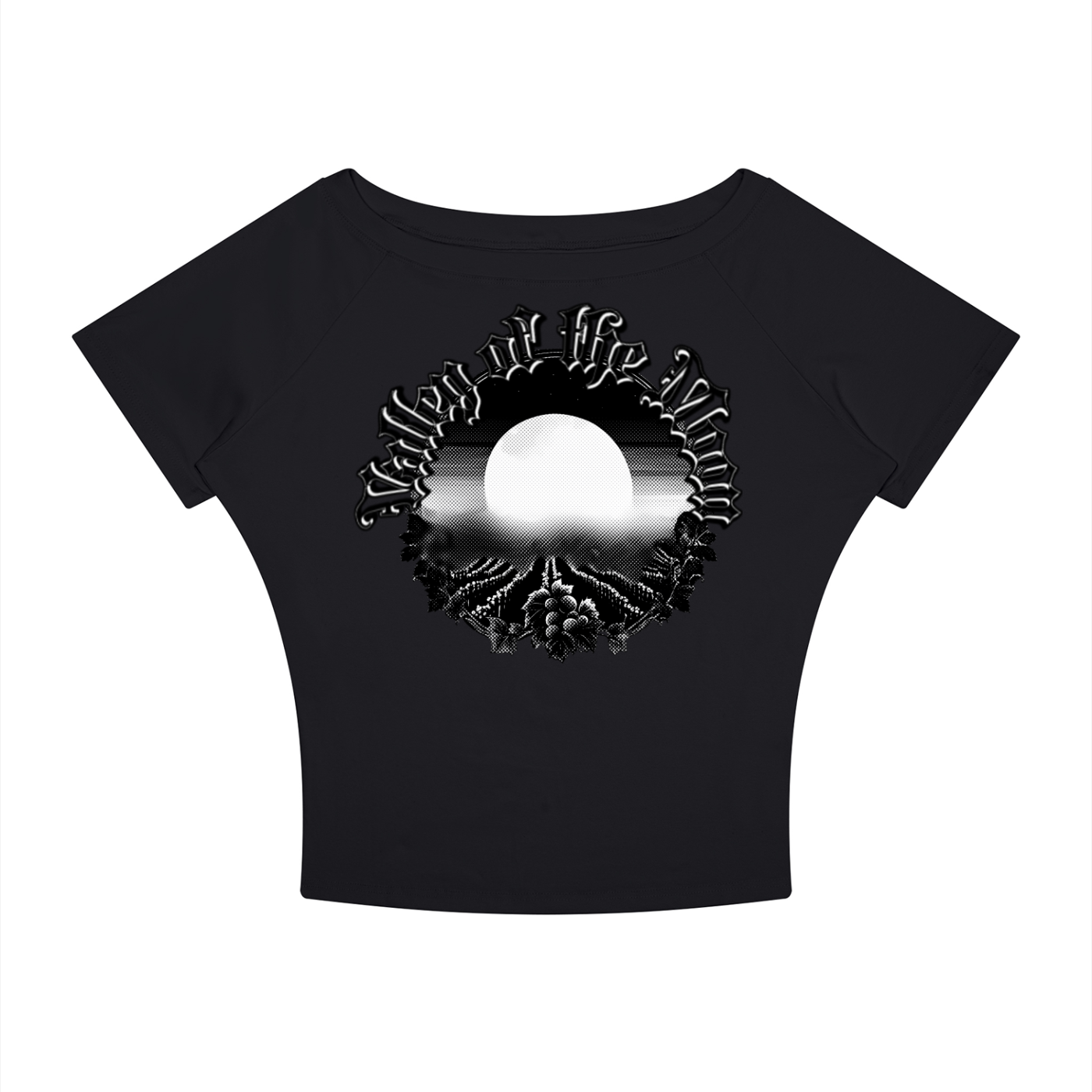 Valley of the Moon Gothic Graffitti Women’s Boatneck T-Shirt Main image