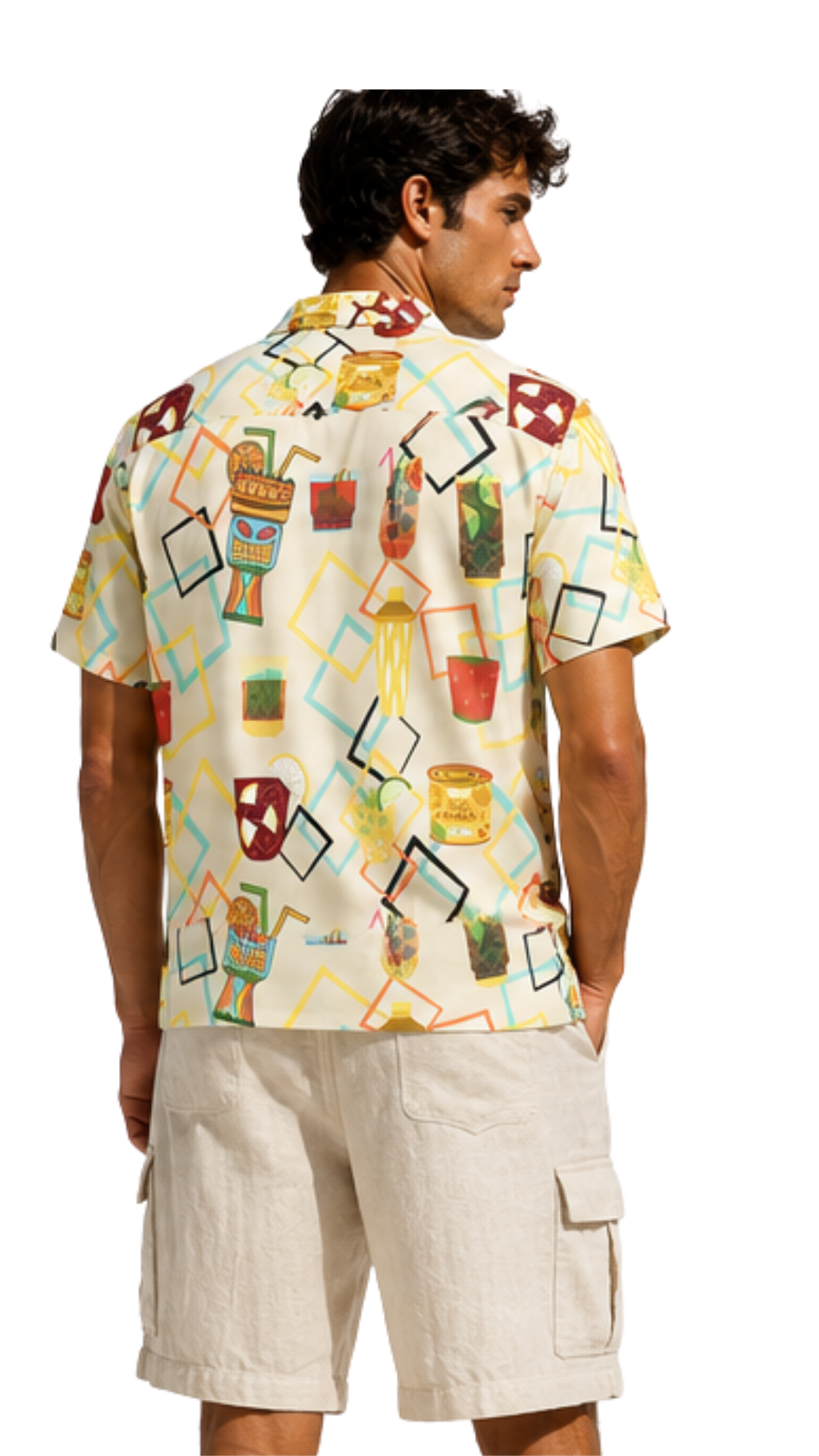 Tiki Cocktails Men's Hawaiian Shirt
