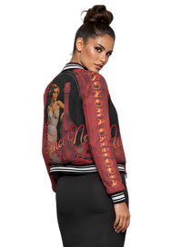 Pinot Noir Pinup Women's Bomber Jacket