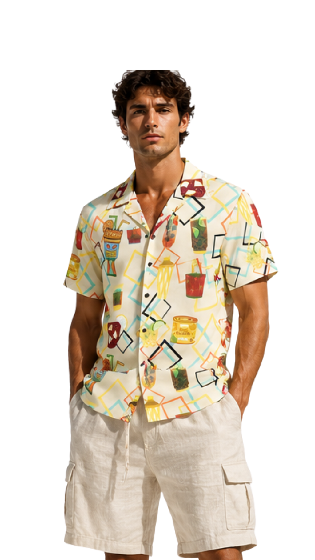 Tiki Cocktails Men's Hawaiian Shirt