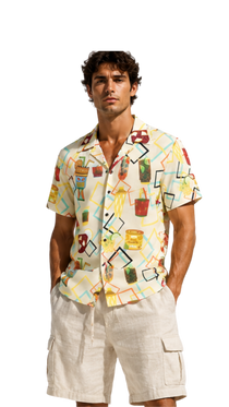 Tiki Cocktails Men's Hawaiian Shirt