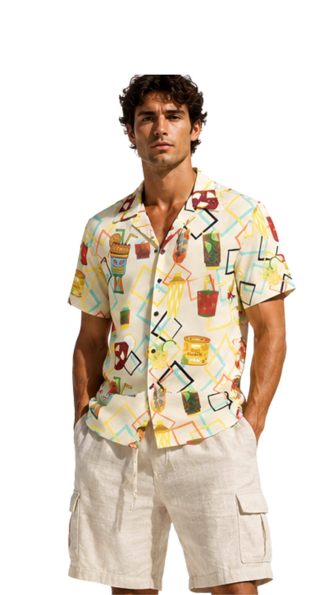 Tiki Cocktails Men's Hawaiian Shirt