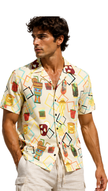 Tiki Cocktails Men's Hawaiian Shirt