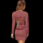 Pinot Pinup Women's Long Sleeve Mini Dress - Dresses from Artsadd