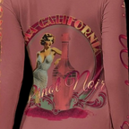 Pinot Pinup Women's Long Sleeve Mini Dress - Dresses from Artsadd