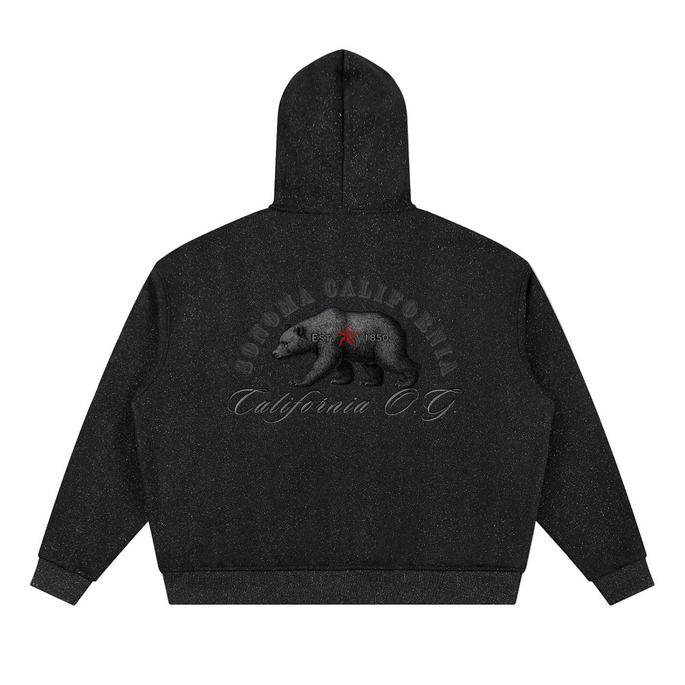 Bear Revolt Unisex Sparkles Full Zip Boxy Hoodie Secondary image