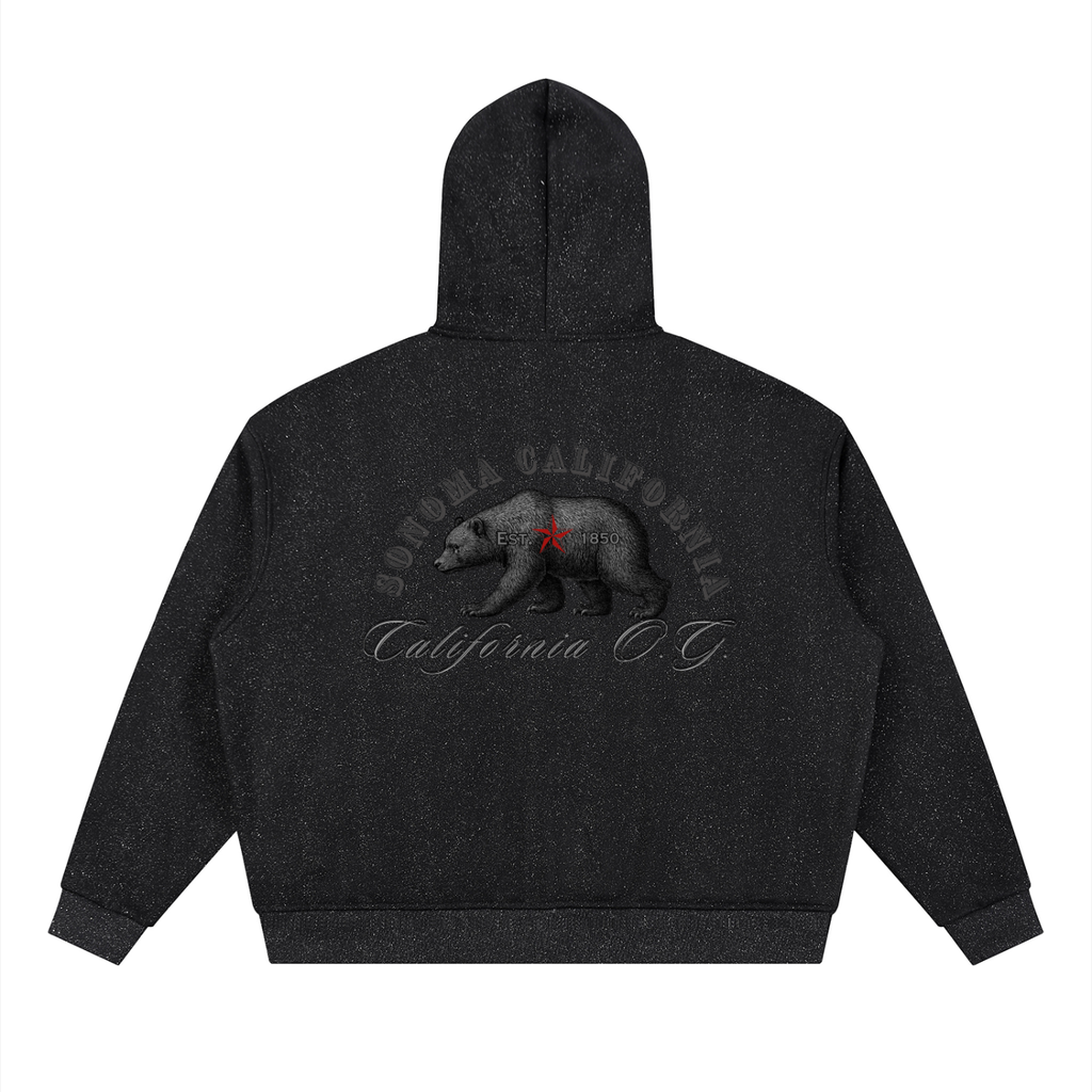 Unisex Sparkles Full Zip Boxy Hoodie